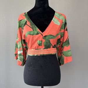Closet Collection Women's 3/4 Sleeve Tie Back Blouse - Size P (small)